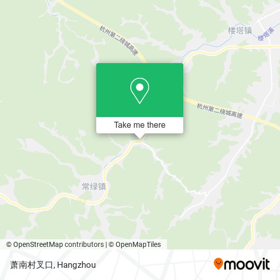 萧南村叉口 map