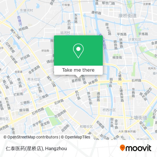 仁泰医药(星桥店) map