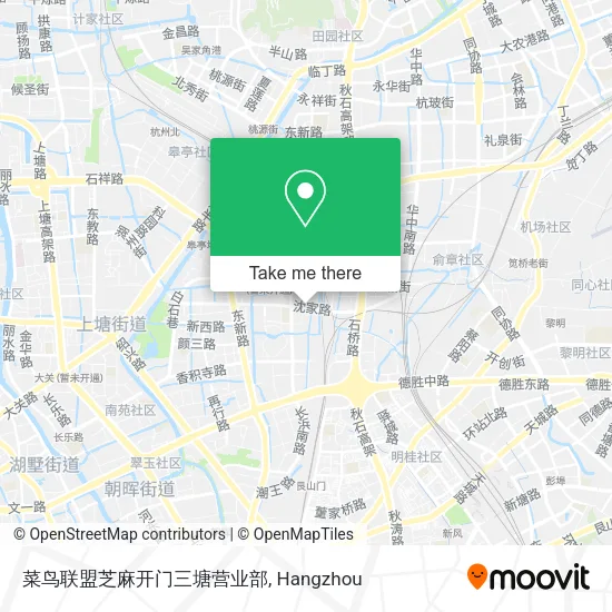 菜鸟联盟芝麻开门三塘营业部 map