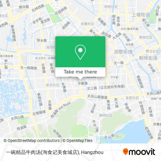 一碗精品牛肉汤(淘食记美食城店) map