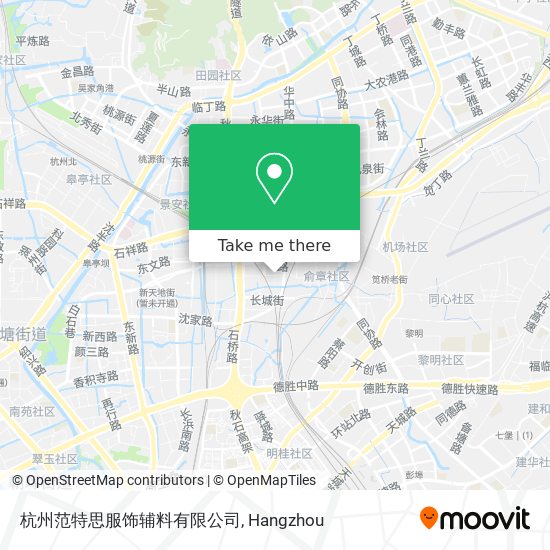 杭州范特思服饰辅料有限公司 map