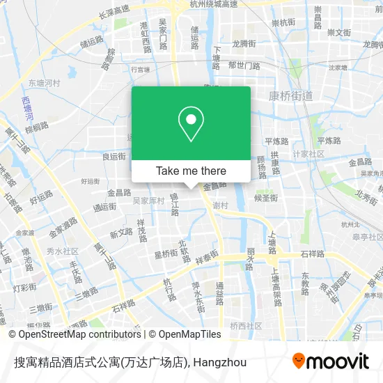 搜寓精品酒店式公寓(万达广场店) map