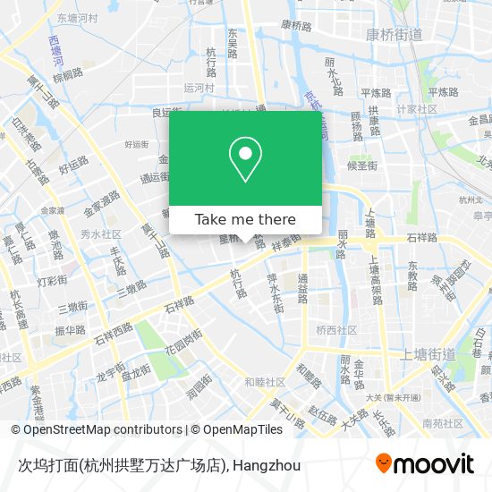 次坞打面(杭州拱墅万达广场店) map