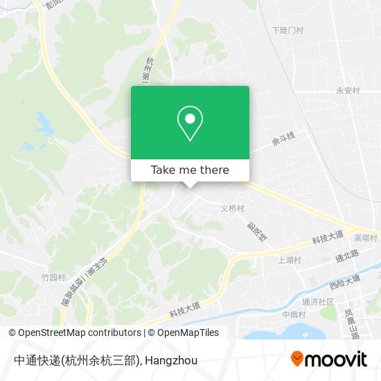 中通快递(杭州余杭三部) map