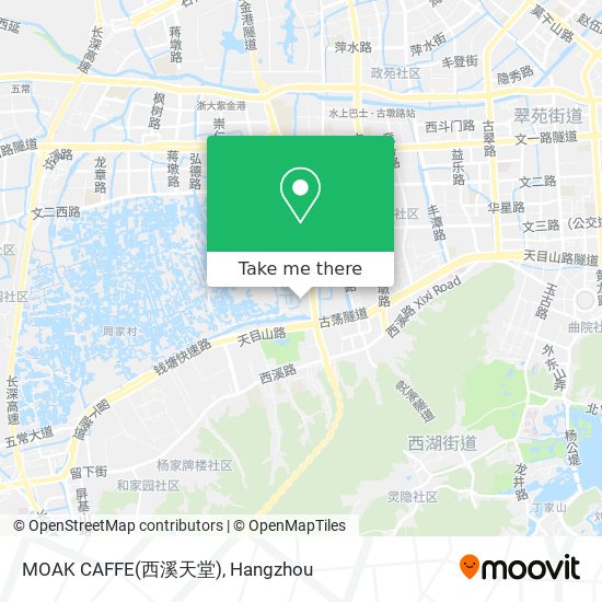 MOAK CAFFE(西溪天堂) map