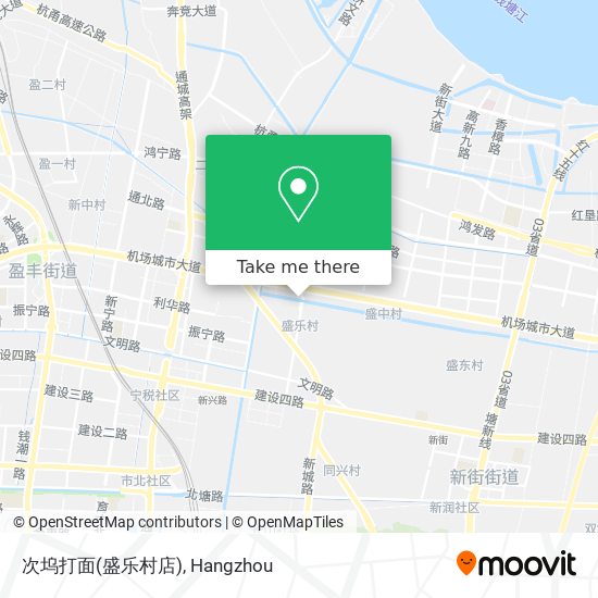 次坞打面(盛乐村店) map