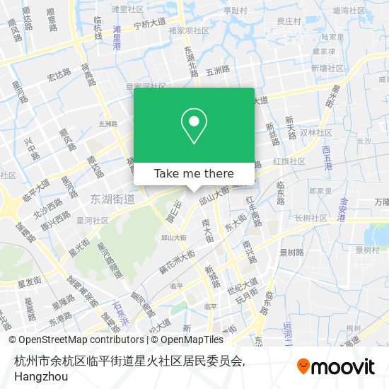 杭州市余杭区临平街道星火社区居民委员会 map