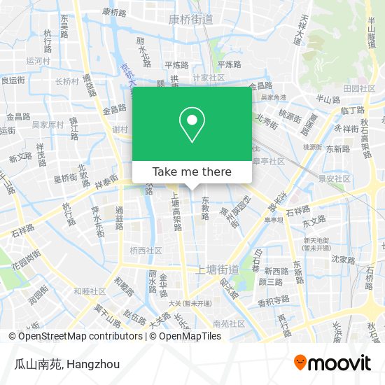 瓜山南苑 map