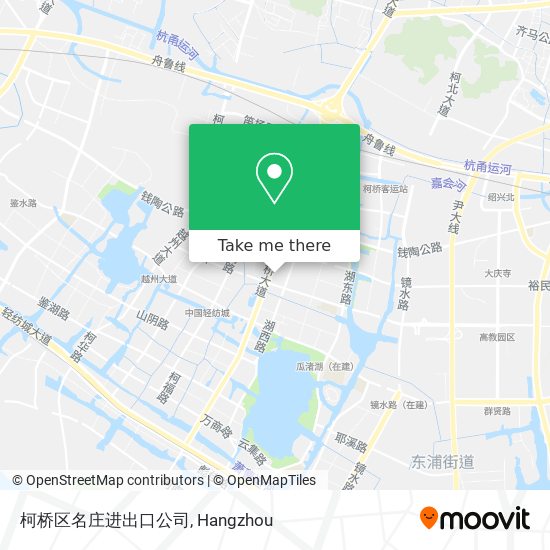 柯桥区名庄进出口公司 map