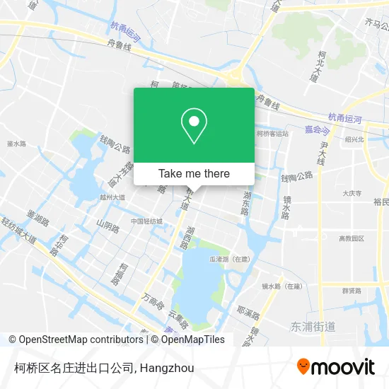 柯桥区名庄进出口公司 map