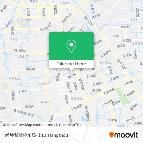 尚坤紫萱停车场-出口 map
