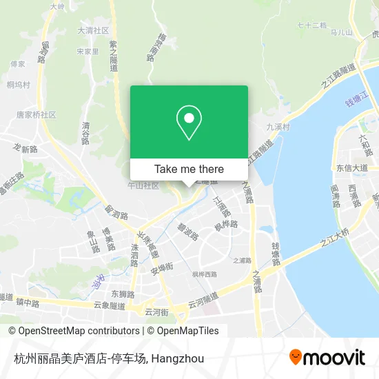 杭州丽晶美庐酒店-停车场 map