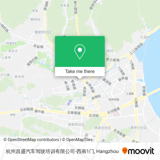杭州昌盛汽车驾驶培训有限公司-西南1门 map
