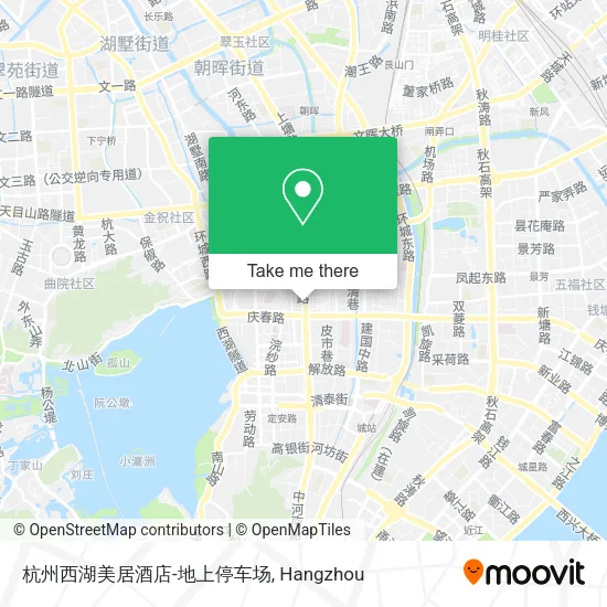杭州西湖美居酒店-地上停车场 map