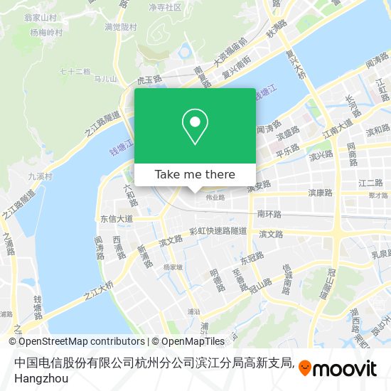中国电信股份有限公司杭州分公司滨江分局高新支局 map