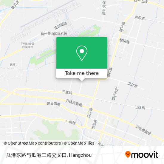 瓜港东路与瓜港二路交叉口 map