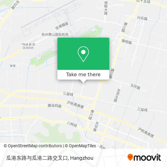 瓜港东路与瓜港二路交叉口 map