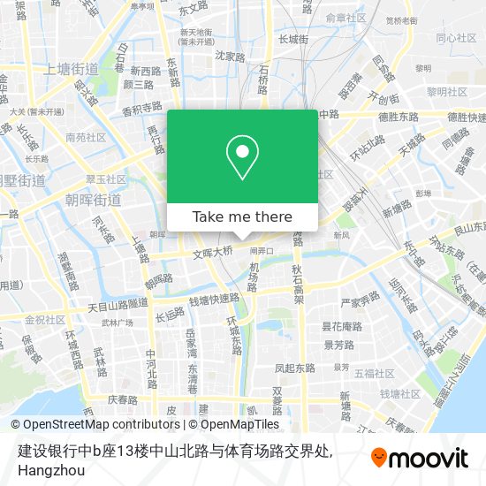 建设银行中b座13楼中山北路与体育场路交界处 map