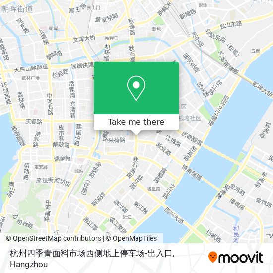 杭州四季青面料市场西侧地上停车场-出入口 map
