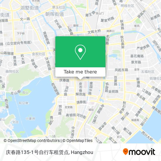 庆春路135-1号自行车租赁点 map