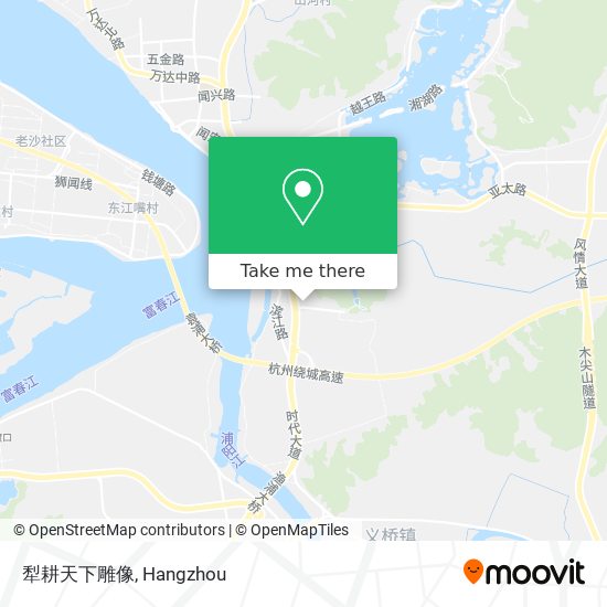犁耕天下雕像 map