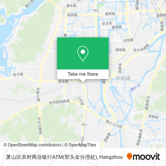 萧山区农村商业银行ATM(犁头金分理处) map