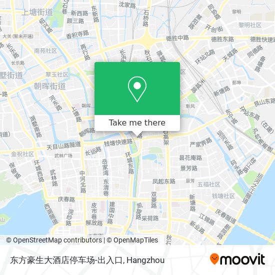 东方豪生大酒店停车场-出入口 map