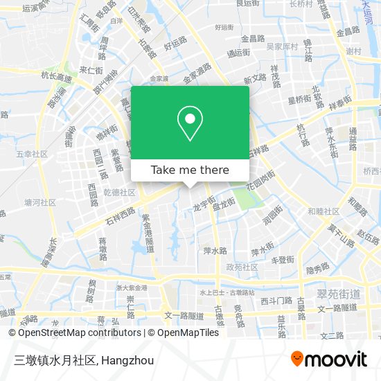 三墩镇水月社区 map
