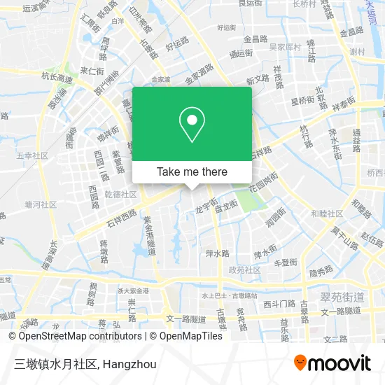 三墩镇水月社区 map