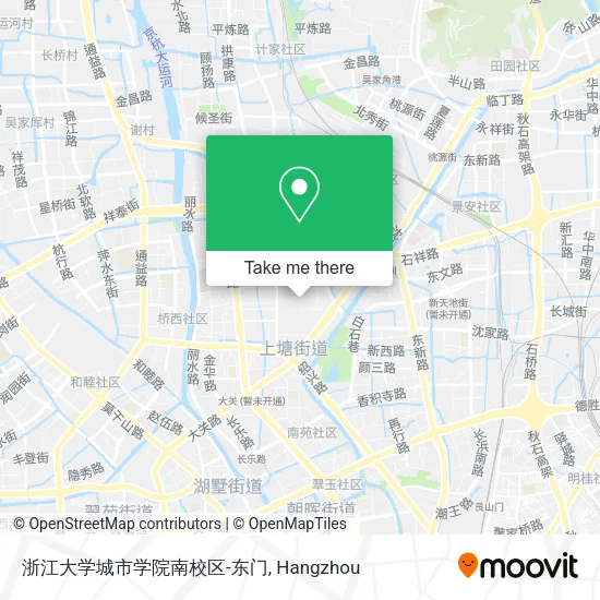 浙江大学城市学院南校区-东门 map