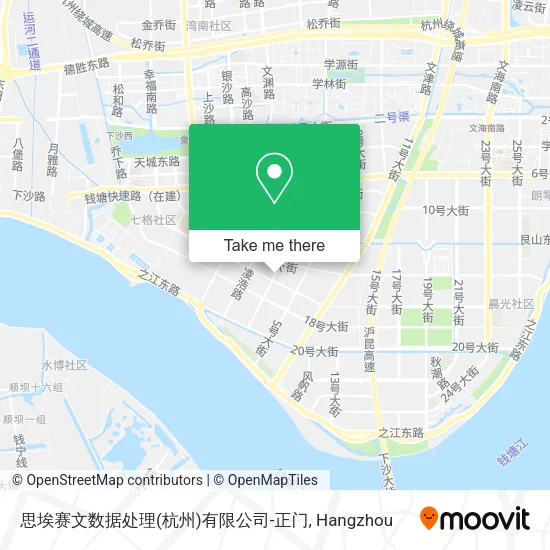 思埃赛文数据处理(杭州)有限公司-正门 map