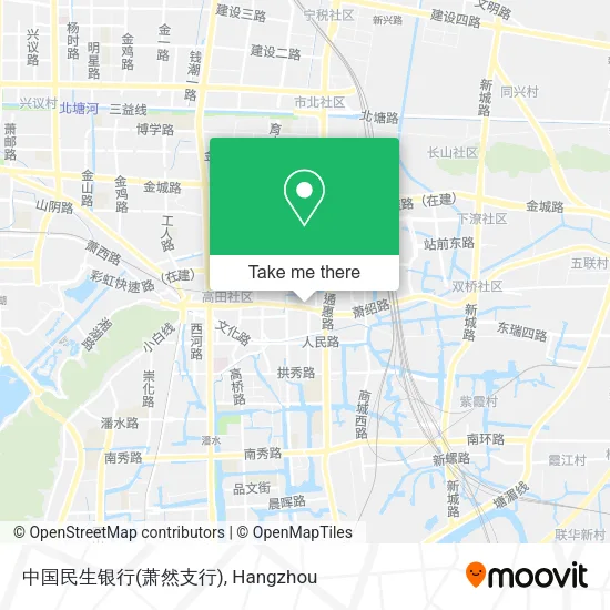 中国民生银行(萧然支行) map