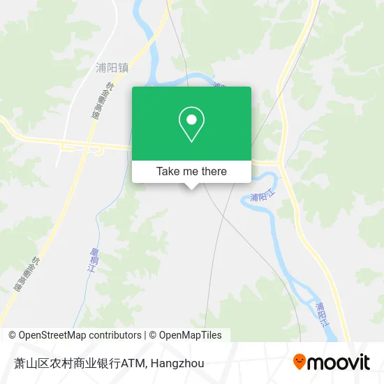 萧山区农村商业银行ATM map
