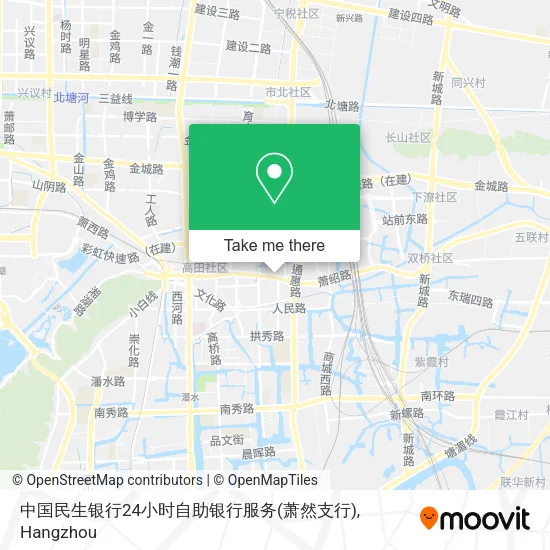 中国民生银行24小时自助银行服务(萧然支行) map