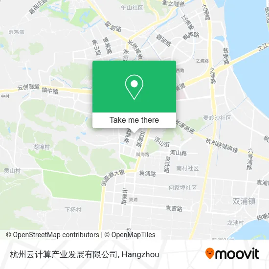 杭州云计算产业发展有限公司 map
