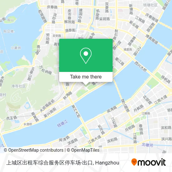 上城区出租车综合服务区停车场-出口 map