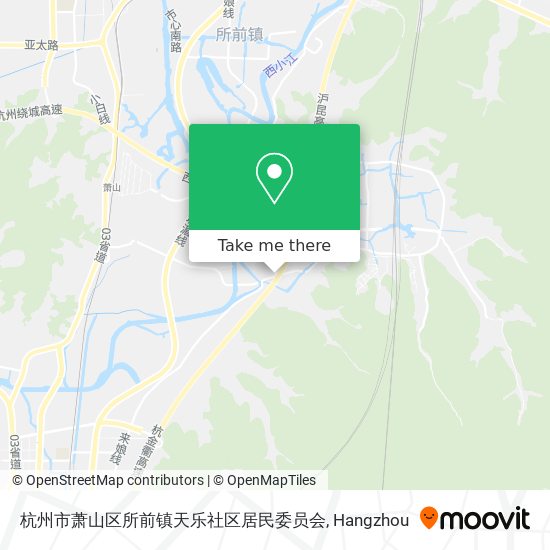 杭州市萧山区所前镇天乐社区居民委员会 map