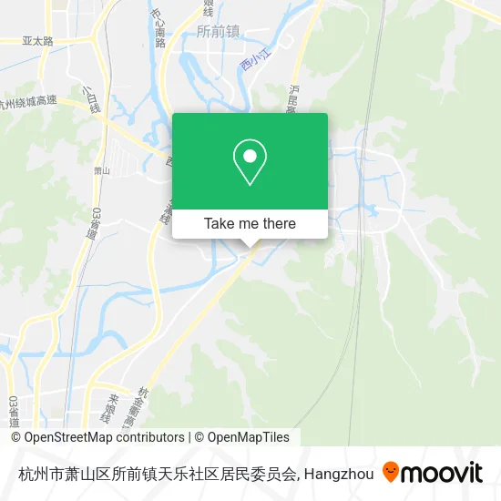 杭州市萧山区所前镇天乐社区居民委员会 map