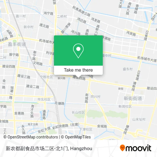新农都副食品市场二区-北1门 map