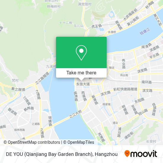 How To Get To 德佑 钱江湾花园店 In 滨江区by Bus Or Metro
