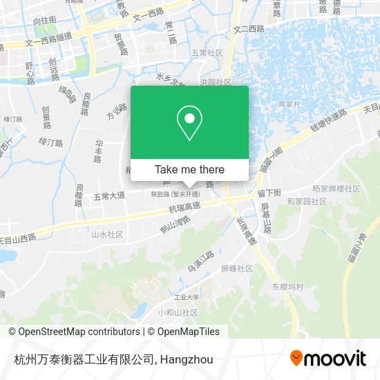 杭州万泰衡器工业有限公司 map