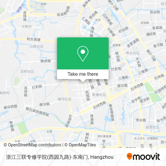 浙江三联专修学院(西园九路)-东南门 map