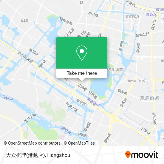 大众棋牌(港越店) map