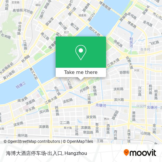 海博大酒店停车场-出入口 map