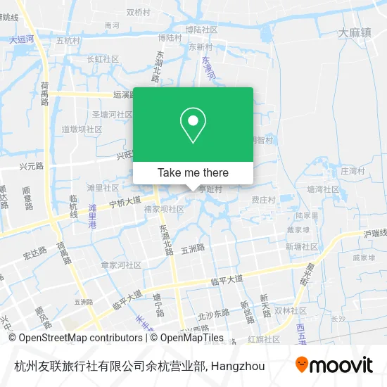 杭州友联旅行社有限公司余杭营业部 map