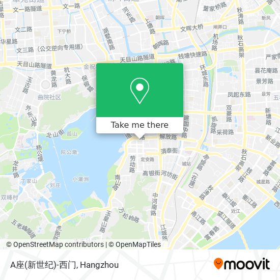A座(新世纪)-西门 map