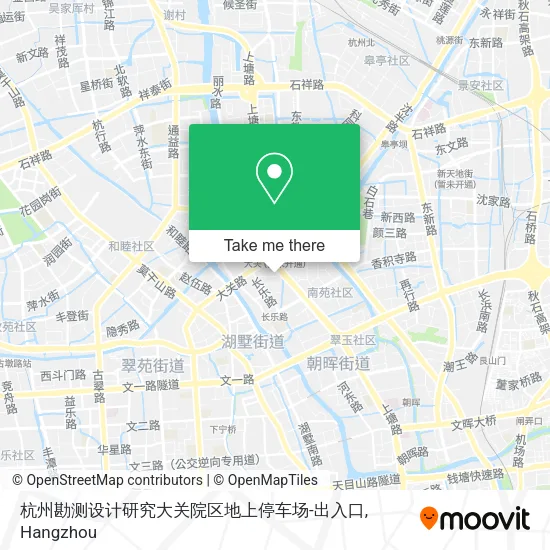 杭州勘测设计研究大关院区地上停车场-出入口 map