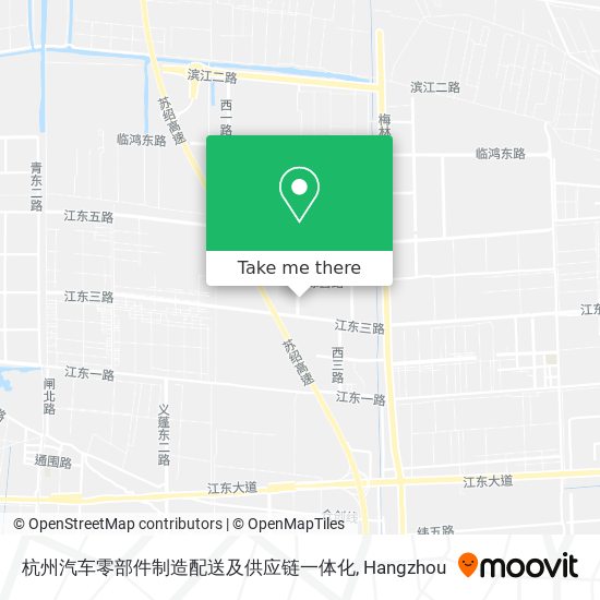 杭州汽车零部件制造配送及供应链一体化 map