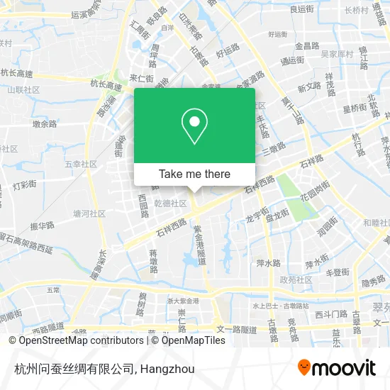 杭州问蚕丝绸有限公司 map