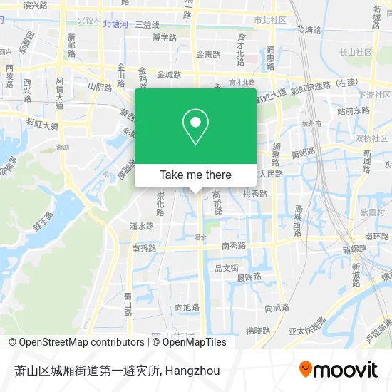 萧山区城厢街道第一避灾所 map